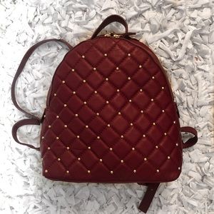 Vittoria Napoli LEATHER backpack red